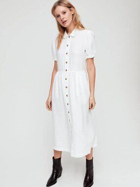 Aritzia Wilfred Naeva Linen Dress - new with tags
